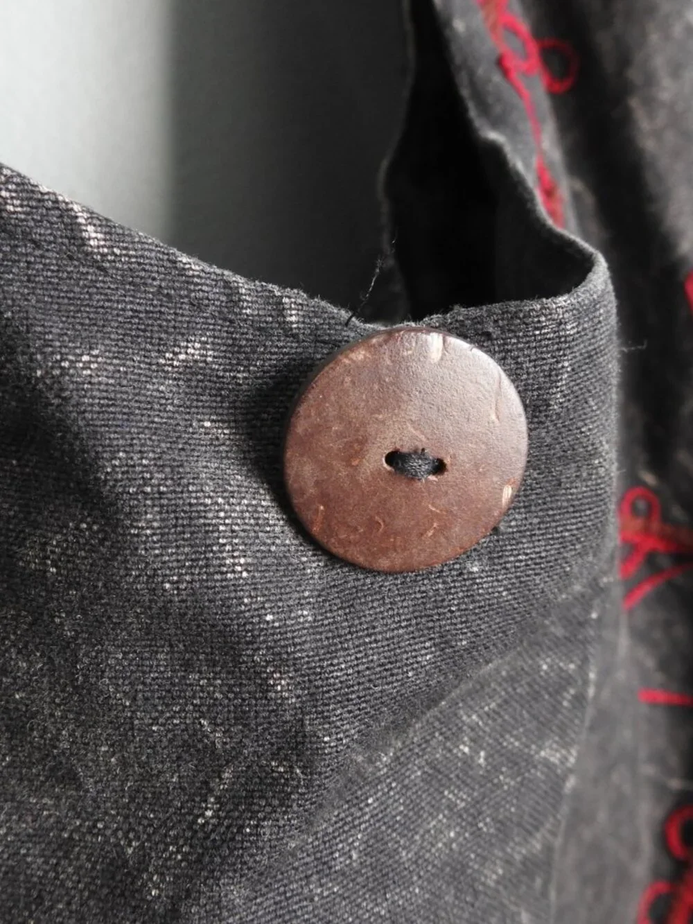 The Collection Royal Gray & Red Bohemian Shoulder Bag with Slouchy Design